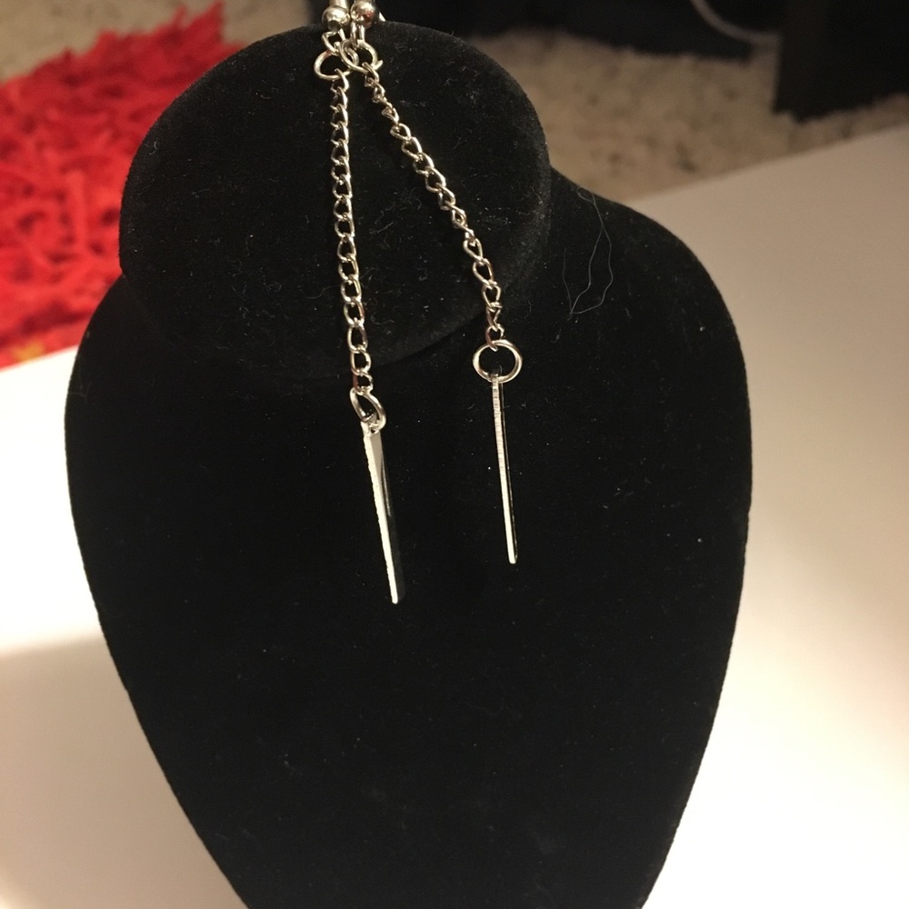 TRADEWholesale - Bar drop earrings - gold & silver - Picture 8 of 8